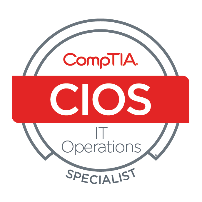 graphic of certification badge for comptia i.t. operations specialist